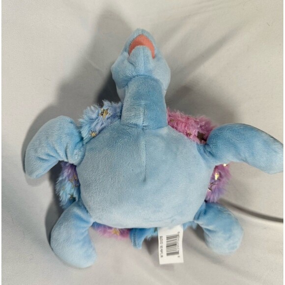 Walmart Turtle 8.5" Blue Plush Stuffed Animal Toy - Sea Life Ocean Silver Stars - Picture 3 of 7